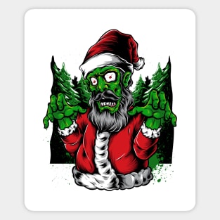 Santa Zombie Scary Magnet